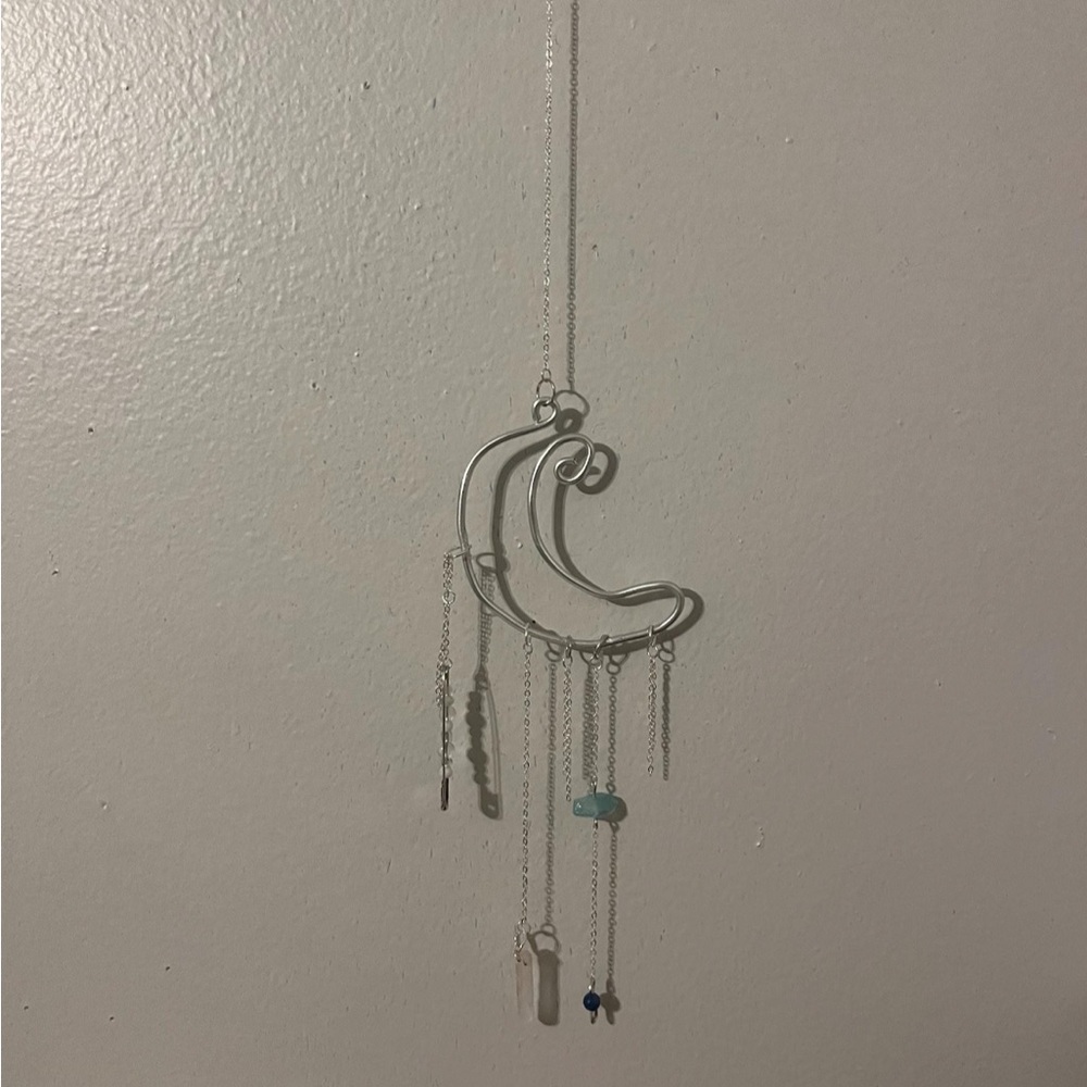 Silver Moon Wall Hanging Decor